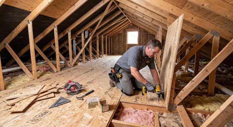 Attic Subfloor Installation in Wilmington, NC