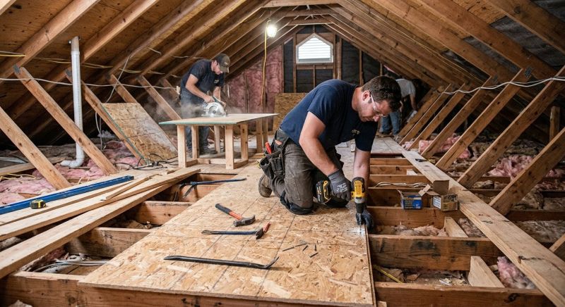 Attic Subfloor Installation in Wilmington, NC