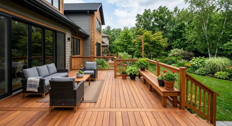 Cedar Deck Installation in Worcester, MA