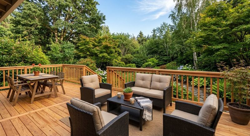 Cedar Deck Installation in Worcester, MA