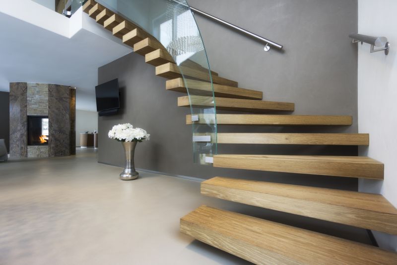 Curved Staircase Installation in Kansas City, KS