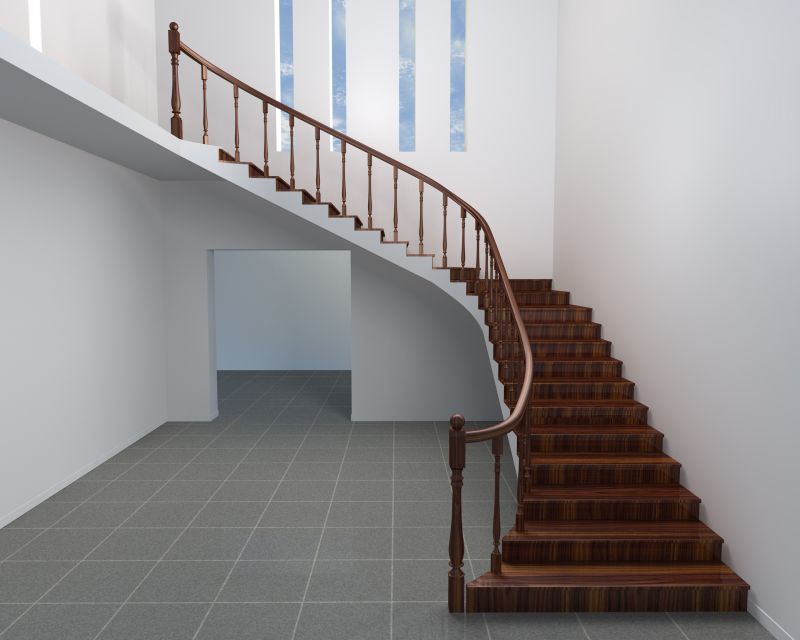 Curved Staircase Installation in Wilmington, NC