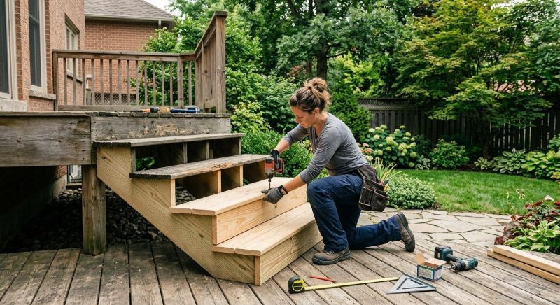 Deck Stairs Repair in Redmond, WA