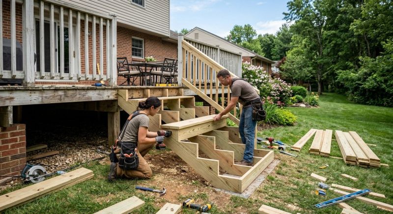 Deck Stairs Repair in Redmond, WA