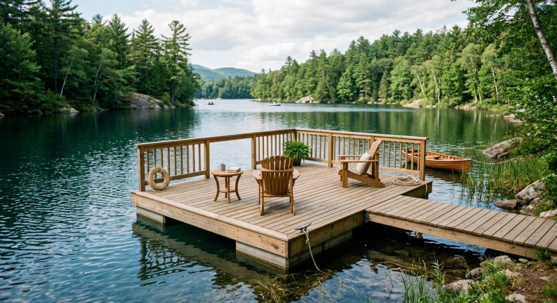 Floating Deck Installation in Worcester, MA