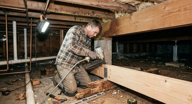 Floor Joist Repair in Wilmington, NC