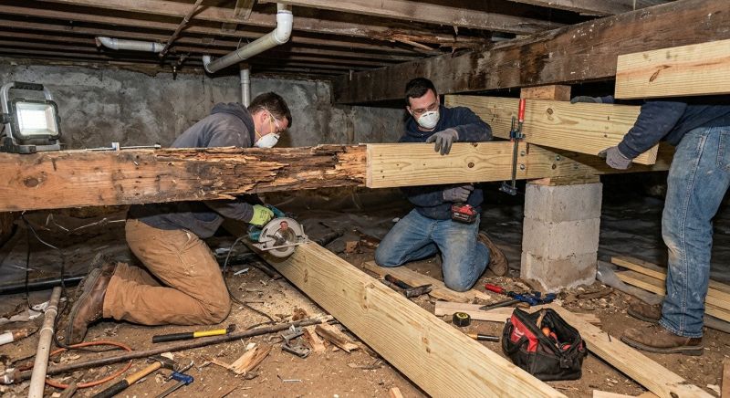 Floor Joist Repair in Wilmington, NC