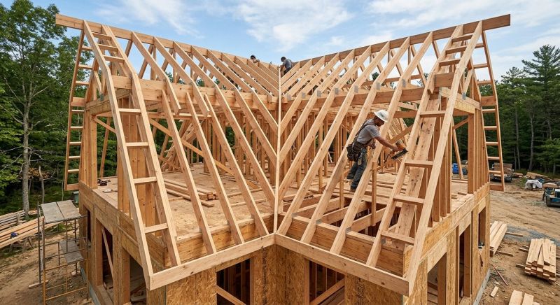 Gambrel Roof Framing in Wilmington, NC