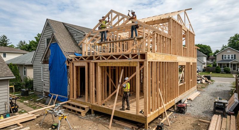 Home Addition Framing in Wilmington, NC