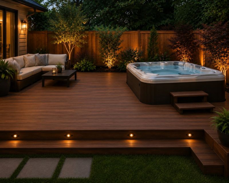 Hot Tub Deck Construction in Redmond, WA
