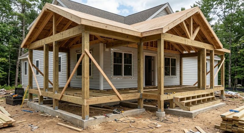 Porch Framing in Wilmington, NC
