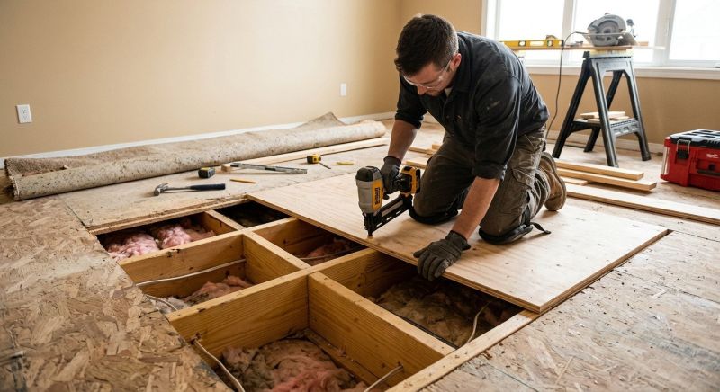 Sagging Floor Joist Repair in Wilmington, NC