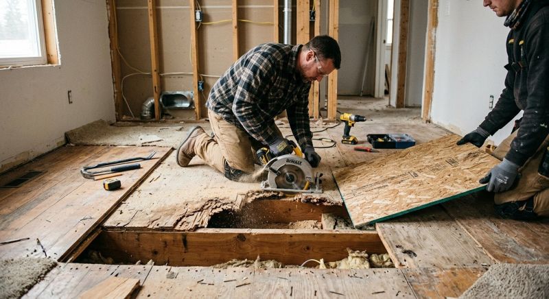 Sagging Floor Repair in Wilmington, NC