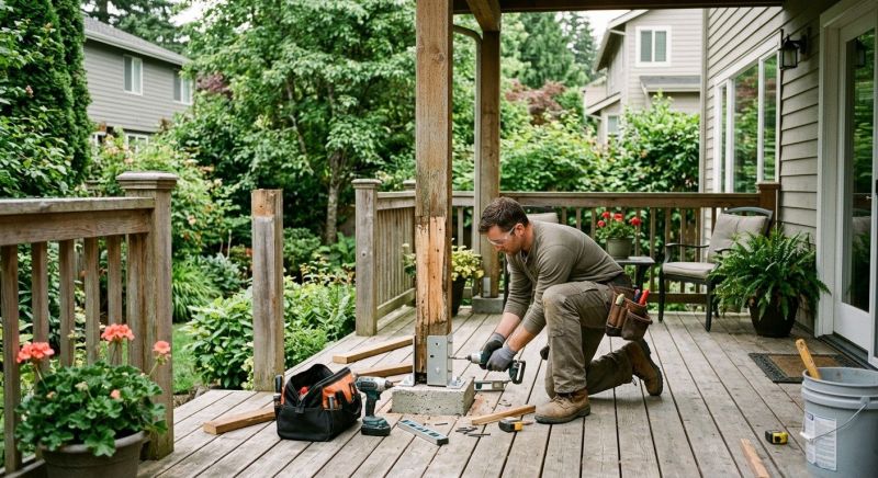 Terrace Post Repair in Redmond, WA