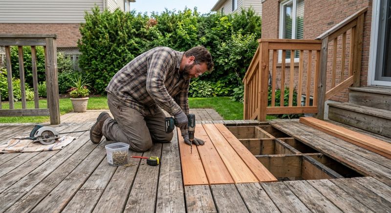 Wood Deck Repair in Redmond, WA