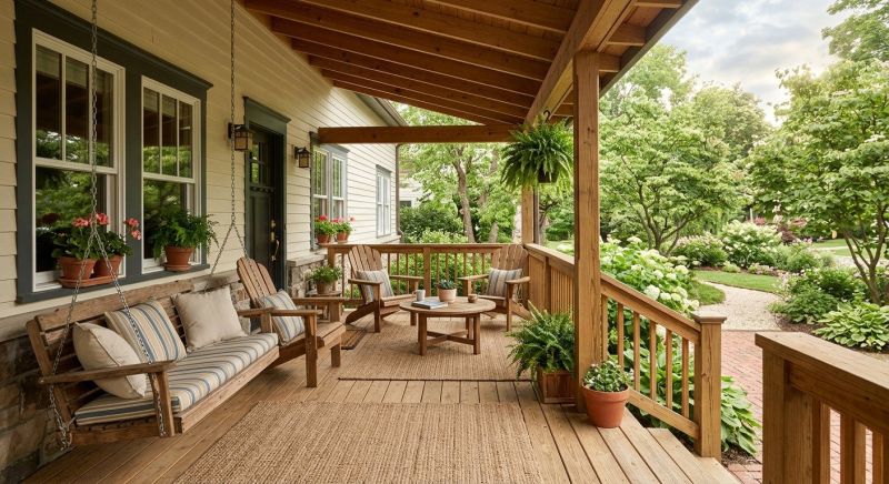 Wood Porch Construction in Worcester, MA