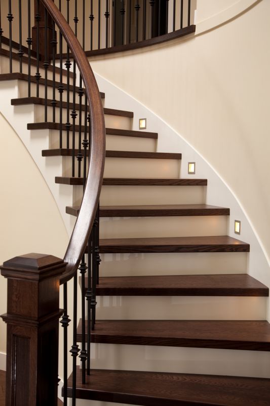 Curved Staircase Installation in Kansas City, KS