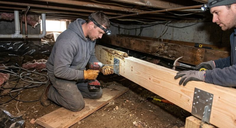 Floor Joist Repair in Wilmington, NC