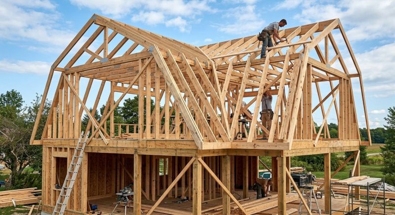 Gambrel Roof Framing in Wilmington, NC