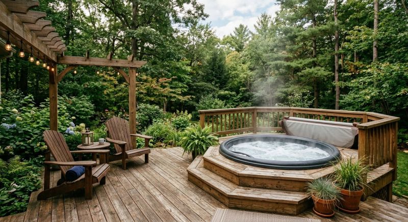 Hot Tub Deck Installation in Worcester, MA