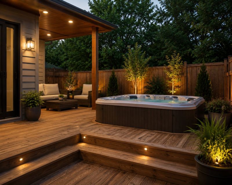Hot Tub Deck Installation in Norwalk, CT