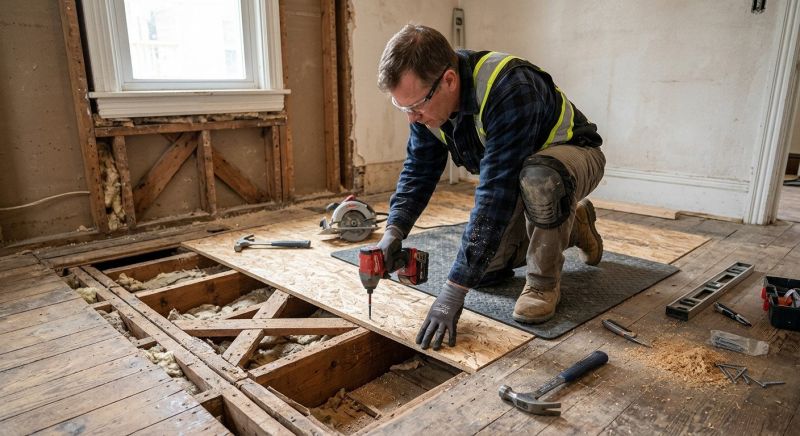 Sagging Floor Repair in Wilmington, NC