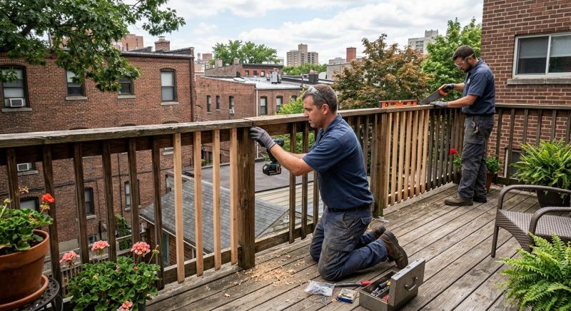 Wood Balcony Repair in Redmond, WA